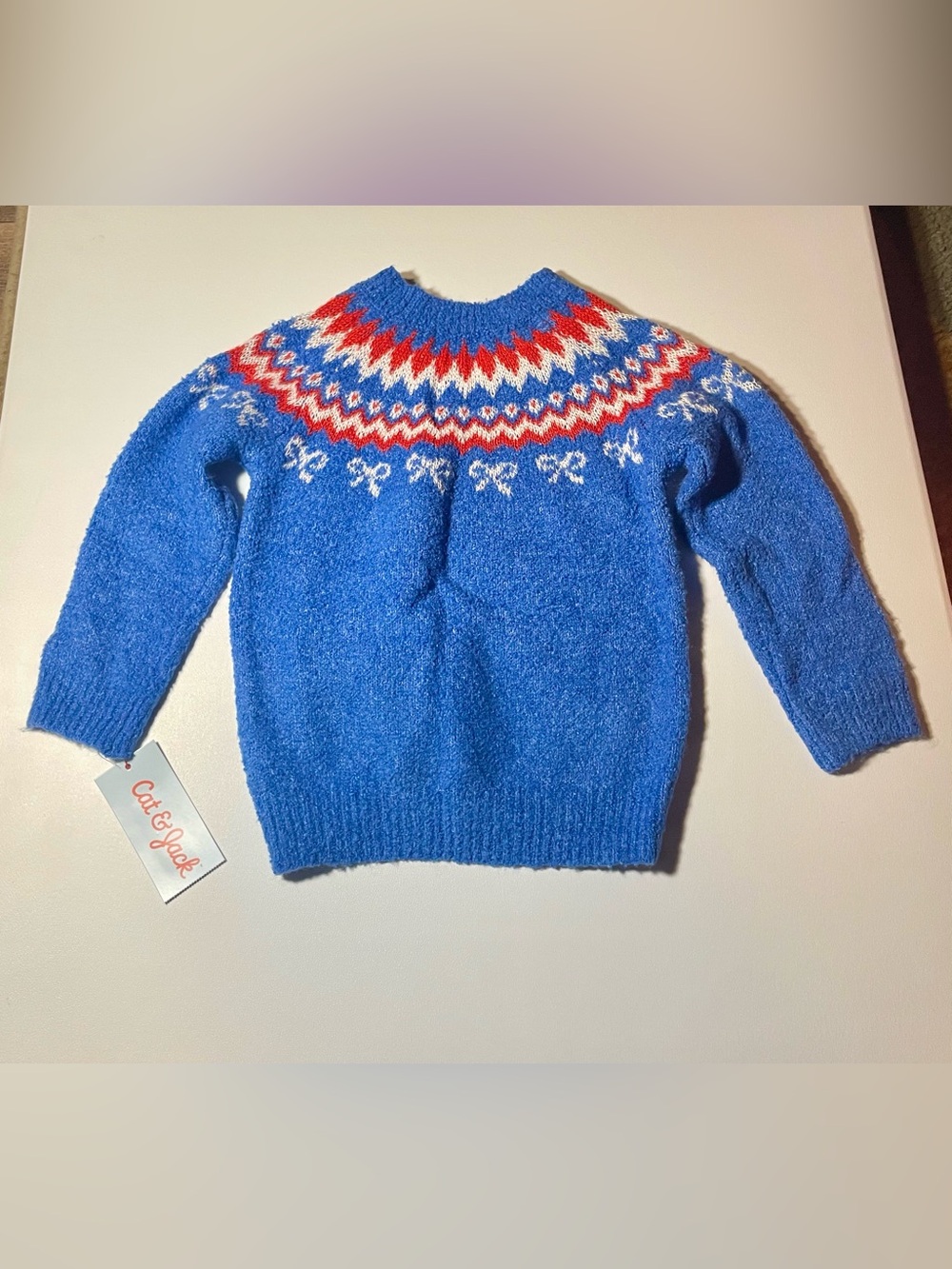 Cat & Jack NWT 2T Size Toddlers American Red White Blue Sweater Cozy Comfy USA